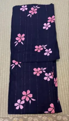 新品】浴衣 単品 女性用 本場 有松 絞り 小夜子 綿100％ うさぎ 紺 