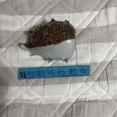 ハリネズミガラス置き物