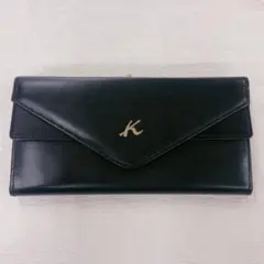 Y7614 キタムラ　長財布　財布　牛革　口金　がま口のサムネイル