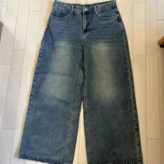 Dazy ワイドレッグ デニムパンツ L