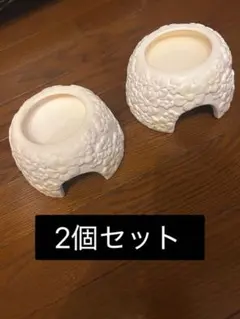 ウェット シェルター 2個 ジオハウス フラワー Mサイズ 爬虫類用 ハウスのサムネイル