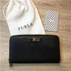 フルラ　ラウンドファスナー　長財布