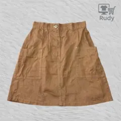NICE CLAUP ナイスクラップ ミニスカート ブラウン フリーサイズ