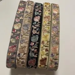 エ*イ様 インド刺繍リボンセット 5色　各1m