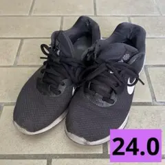 【匿名配送】 NIKE ナイキ レディース スニーカー ブラック 24.0のサムネイル