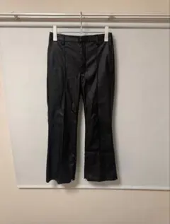レザーフレアパンツ　メンズ　スラックス