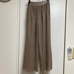 ディスコートブラウン ワイドパンツ
