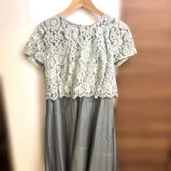 【新品未使用】jinesミントグリーン レーストップドレス チュールスカート