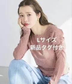 完売品　coca クレープシャーリングパフスリーブ Aデザイン L