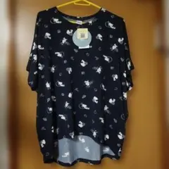 【新品未使用（タグ付き）】スヌーピー 半袖Tシャツ ブラック 3L