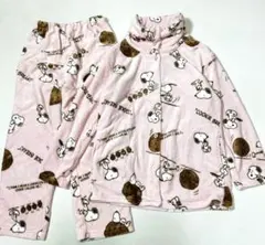 ⚫︎SNOOPY スヌーピー ルームウェア 上下 セットアップ L ピンク