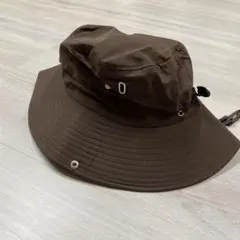 k*o様 男女兼用 サファリハット アウトドアハット ブラウン つば広 UVカッ