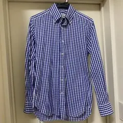 EDIFICE スリムフィット 長袖シャツ ギンガムチェック