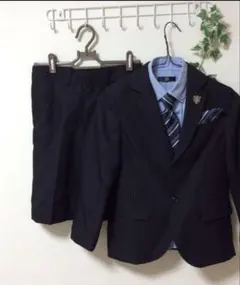 BB ストライプスーツ 130サイズ ネクタイ付き
