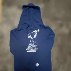 スヌーピー MUSTACHIOS パーカー ネイビー