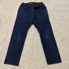 Gramicci ネイビー デニムパンツ ストレッチSサイズ