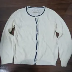 mouth valley アイボリー カーディガン 長袖