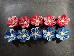 つまみ細工　花パーツ10個セット