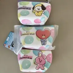 BT21 イヤフォンポーチ Vol.２　3個セット　セブンイレブン限定