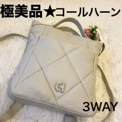 極美品★コールハーン 3WAY リュック ハンドバッグ ショルダー バッグ A4