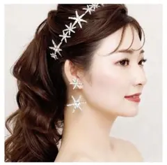 【美品】ANNAN WEDDING ブライダル　スター　星　ピアス