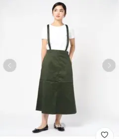 サマンサ モスモス ブルー　サス付きＡラインスカート