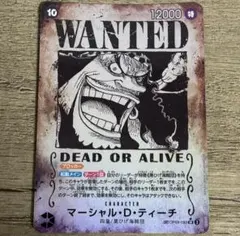 ワンピースカードゲーム マーシャル・D・ティーチ 手配書 SP 黒ひげ