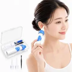 전동 귀걸이 흡입 진동 귀 청소 클리너 물세척 건전지식 수납 케이스 귀걸이