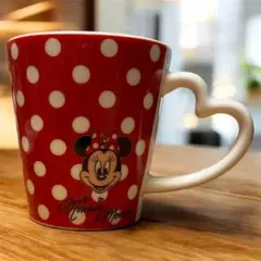 ミニーマウス ハート型マグカップ
