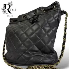 【美品】デザイナーズ チェーンバッグ ショルダーバッグ 斜め掛け キルティング