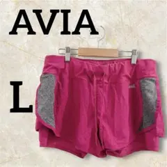 AVIA【L】ピンク ショートパンツ ランニング　ジョギング　夏　スポーツ