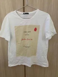 ZARA アートプリント Tシャツ Mサイズ ホワイト