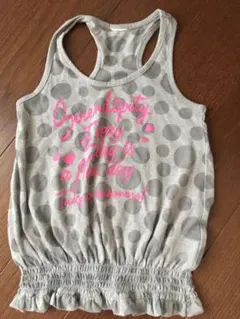 MPSタンクトップ　水玉グレー