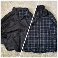 y2k archive uniqloジップアップジャケット リバーシブル　黒灰