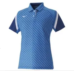 Mizuno ストライプ ポロシャツ Mサイズ 62JA021224