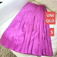 [UNIQLO]プリーツスカート(S/ピンク）