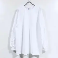 新品 American Apparel 長袖 Tシャツ メンズ ホワイト Mのサムネイル