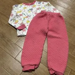 120 本体綿100% ユニコーン キルティング パジャマ ピンク 女の子