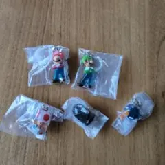 ガチャ　マリオ・ルイージ・キノピオ ストラップセット
