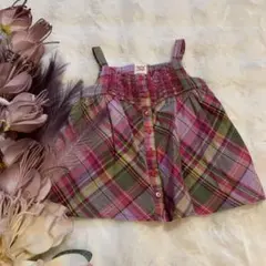 ❤️babyGapギャップ❤️ベビー用ワンピース 8サイズピンク系チェック美品
