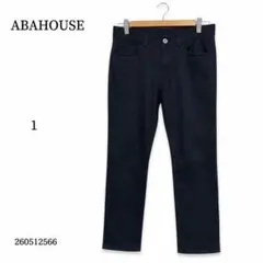 ★美品★ABAHOUSE アバハウス ネイビー チノパン サイズ1 スリムのサムネイル