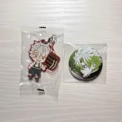 鬼滅の刃 缶バッジ ラバーマスコット 不死川実弥