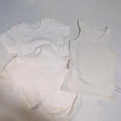 ベビー肌着 半袖 長袖シャツセット 90cm