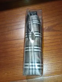 チェック柄 折りたたみ傘 グレー系