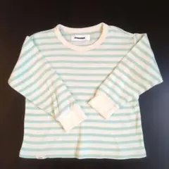 ベルメゾン GITA 長袖Tシャツ 100サイズ ミントボーダー