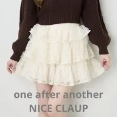 one after another NICE CLAUP フリルミニスカート