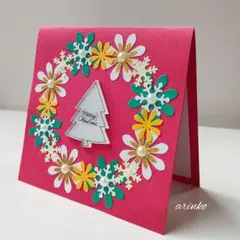 メッセージカード　クリスマスカード　ハンドメイド　No.C-6