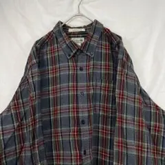 00s L.L.Bean エルエルビーン ネルシャツ グレー