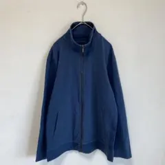 【Calvin Klein】ジップアップ　ブルゾン　青　ジャケット　羽織り【M】