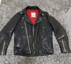 ルイスレザー 392 スターライトニング XL 70s ダブルライダース 黒 70's Lewis Leathers STAR LIGHTNING モーターサイクルジャケット